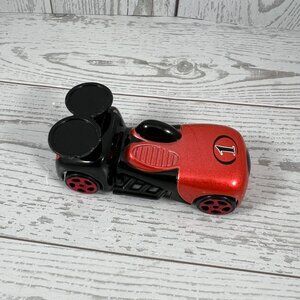 Disney Toy Car Diecast Red Mickey Mouse Theme Collectible Playful Nostalgic